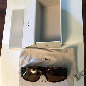 Like new Christian Dior turtle shell sunglasses